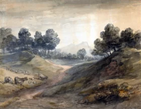 Landscape and Cattle by Thomas Gainsborough Landscape and Cattle by Thomas Gainsborough