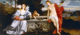 Sacred and Profane Love 1514 by Titian Vecellio
