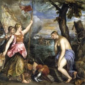Spain succored Religion by Titian Vecellio