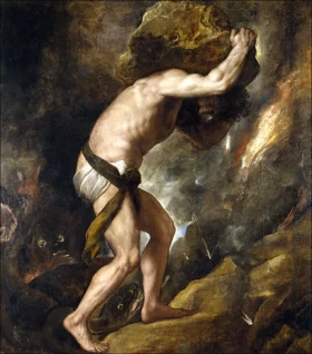 Punishement of Sisyph by Titian Vecellio