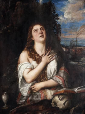 The penitent magdalene 1566 by Titian Vecellio