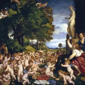 The Worship of Venus by Titian Vecellio
