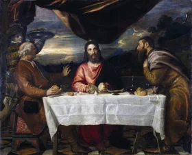 The Supper at Emmaus 1545 by Titian Vecellio