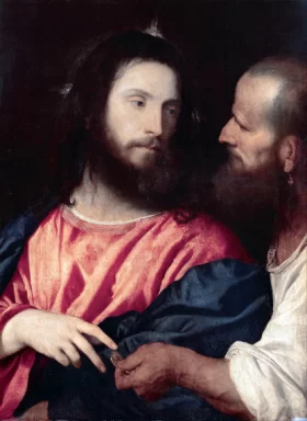 The Tribute Money 1516 by Titian Vecellio