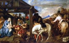 Adoration of the Magi by Titian Vecellio