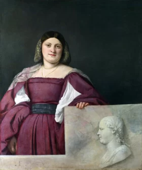 Portrait of a Lady ('La Schiavona') 1510 by Titian Vecellio
