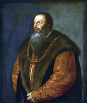 Pietro Aretino 1537 by Titian Vecellio