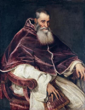 Portrait of Pope Paul III Without Cap 1543 by Titian Vecellio