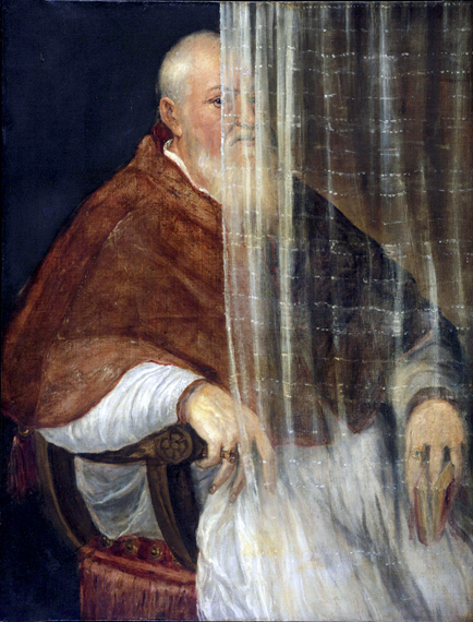 Portrait of Cardinal Filippo Archinto 1558 by Titian Vecellio, oil painting reproduction on canvas Portrait of Cardinal Filippo Archinto 1558 by Titian Vecellio