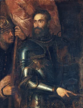 Portrait of Pier Luigi Farnese 1546 by Titian Vecellio