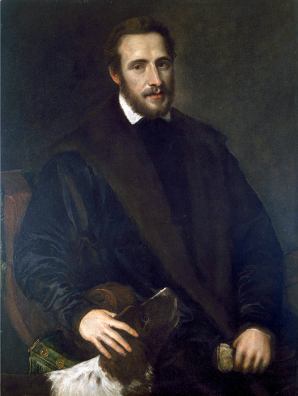 Posible retrato de Jan van Haanen by Titian Vecellio, oil painting reproduction on canvas Posible retrato de Jan van Haanen by Titian Vecellio