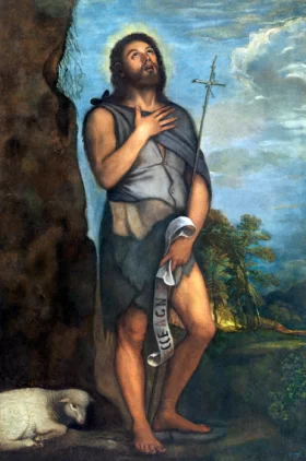 Saint John the Baptist by Titian Vecellio
