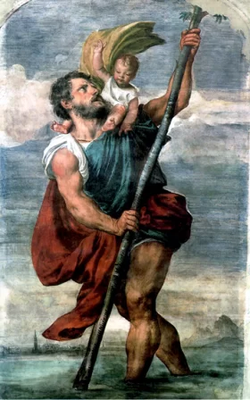 St. Christopher by Titian Vecellio