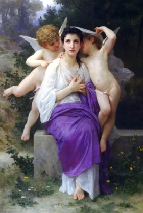 The Heart's Awakening 1982 by William-Adolphe Bouguereau The Heart's Awakening 1982 by William-Adolphe Bouguereau