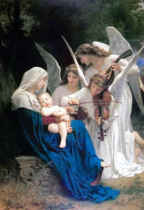 The Virgin of the angels 1881 by William-Adolphe Bouguereau The Virgin of the angels 1881 by William-Adolphe Bouguereau