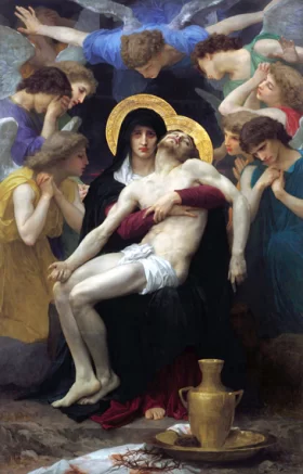 Pietà 1876 by William-Adolphe Bouguereau Pietà 1876 by William-Adolphe Bouguereau