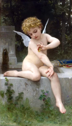 L'amour au Papillon by William-Adolphe Bouguereau L'amour au Papillon by William-Adolphe Bouguereau