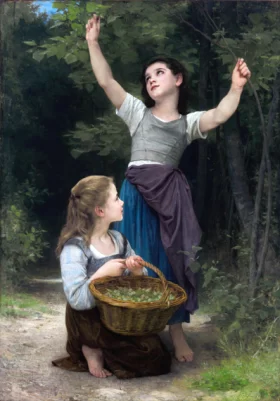 Harvest of Hazelnuts 1883 by William-Adolphe Bouguereau