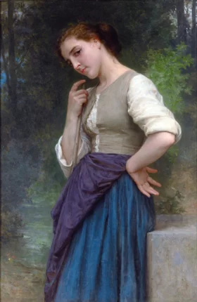 The Shepherdess 1895 by William-Adolphe Bouguereau