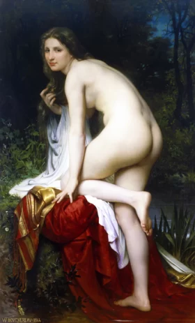 Bather 1864 by William-Adolphe Bouguereau Bather 1864 by William-Adolphe Bouguereau