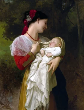 Maternal Admiration (1869) by William-Adolphe Bouguereau Maternal Admiration (1869) by William-Adolphe Bouguereau