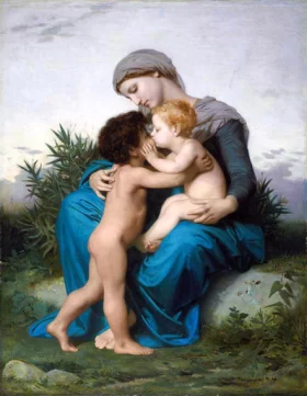 Fraternal Love (1851) by William-Adolphe Bouguereau Fraternal Love (1851) by William-Adolphe Bouguereau