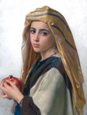 Girl With a Pomegranate by William-Adolphe Bouguereau Girl With a Pomegranate by William-Adolphe Bouguereau
