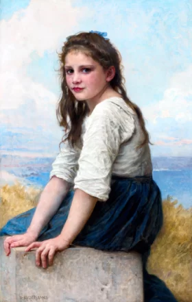 By the Sea 1903 by William-Adolphe Bouguereau By the Sea 1903 by William-Adolphe Bouguereau