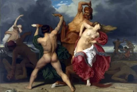 The Battle of the Centaurs and Lapithae 1853 by William-Adolphe Bouguereau