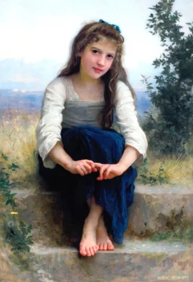 Rêverie 1899 by William-Adolphe Bouguereau Rêverie 1899 by William-Adolphe Bouguereau