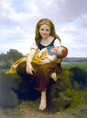 The Elder Sister by William-Adolphe Bouguereau