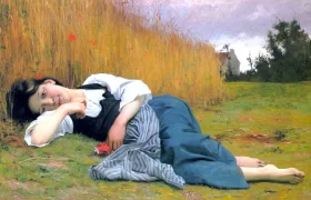 Rest at harvest (1865) by William-Adolphe Bouguereau