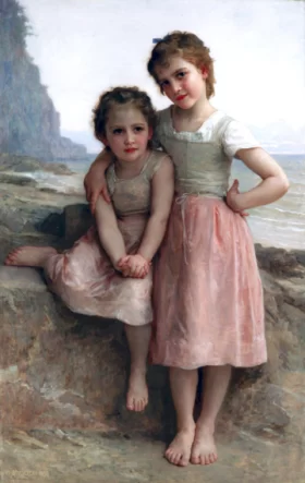 Sisters on the Shore 1896 by William-Adolphe Bouguereau