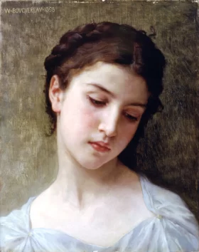 Head of a Young Girl (1898) by William-Adolphe Bouguereau