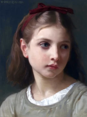 Une Petite Fille 1886 by William-Adolphe Bouguereau