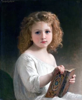The Story Book 1877 by William-Adolphe Bouguereau
