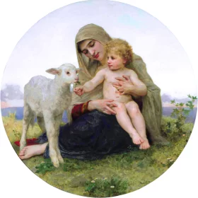 La Vierge à l'agneau 1903 by William-Adolphe Bouguereau La Vierge à l'agneau 1903 by William-Adolphe Bouguereau