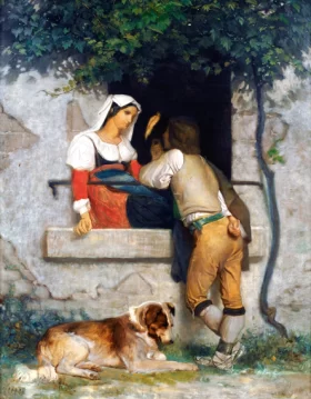 Italian Lovers by William-Adolphe Bouguereau Italian Lovers by William-Adolphe Bouguereau