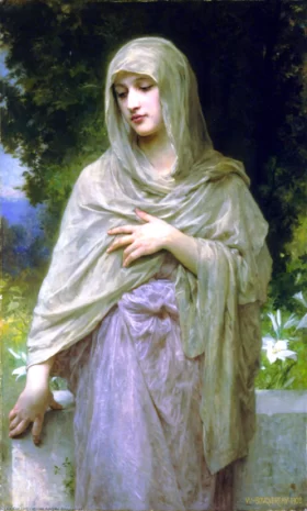 Modestie (1902) by William-Adolphe Bouguereau Modestie (1902) by William-Adolphe Bouguereau