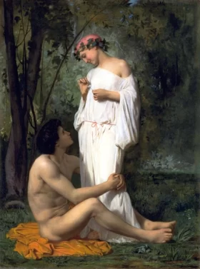 Idylle by William-Adolphe Bouguereau Idylle by William-Adolphe Bouguereau