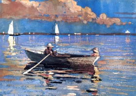 Gloucester Harbor 1873 by Winslow Homer