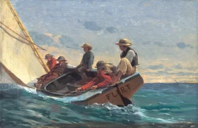 The Flirt, 1874 by Winslow Homer The Flirt, 1874 by Winslow Homer
