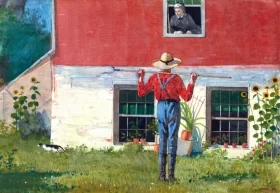 In the Garden (Rustic Courtship), 1874 by Winslow Homer