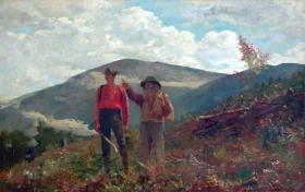 Two Guides 1877 by Winslow Homer Two Guides 1877 by Winslow Homer
