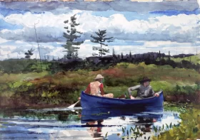 The Blue Boat 1892 by Winslow Homer The Blue Boat 1892 by Winslow Homer