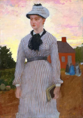 The Red School House 1873 by Winslow Homer