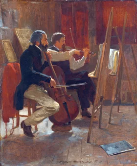 The Studio 1867 by Winslow Homer The Studio 1867 by Winslow Homer