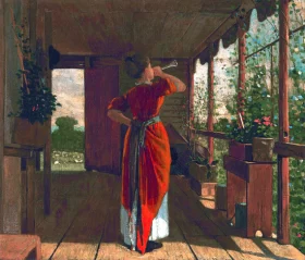 The Dinner Horn 1873 by Winslow Homer
