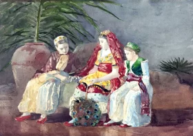 Children Under a Palm Tree 1885 by Winslow Homer