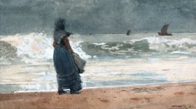 The Watcher, Tynemouth 1882 by Winslow Homer The Watcher, Tynemouth 1882 by Winslow Homer